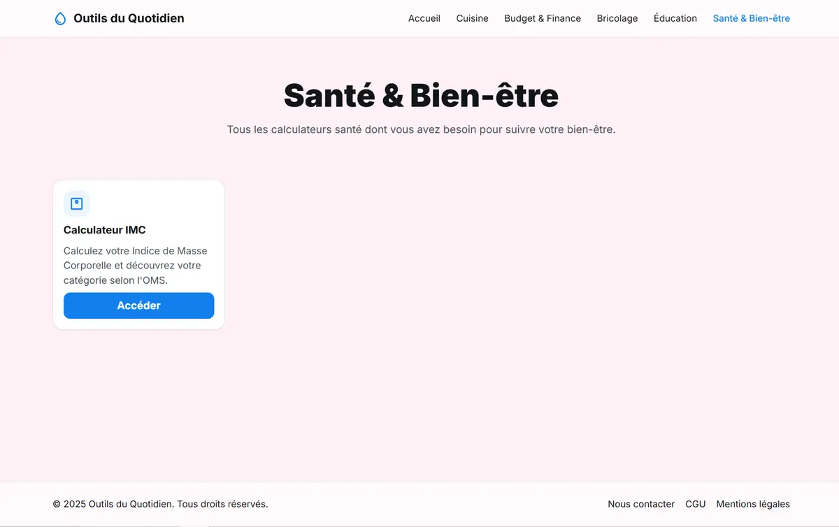 Outils santé - Outils du Quotidien