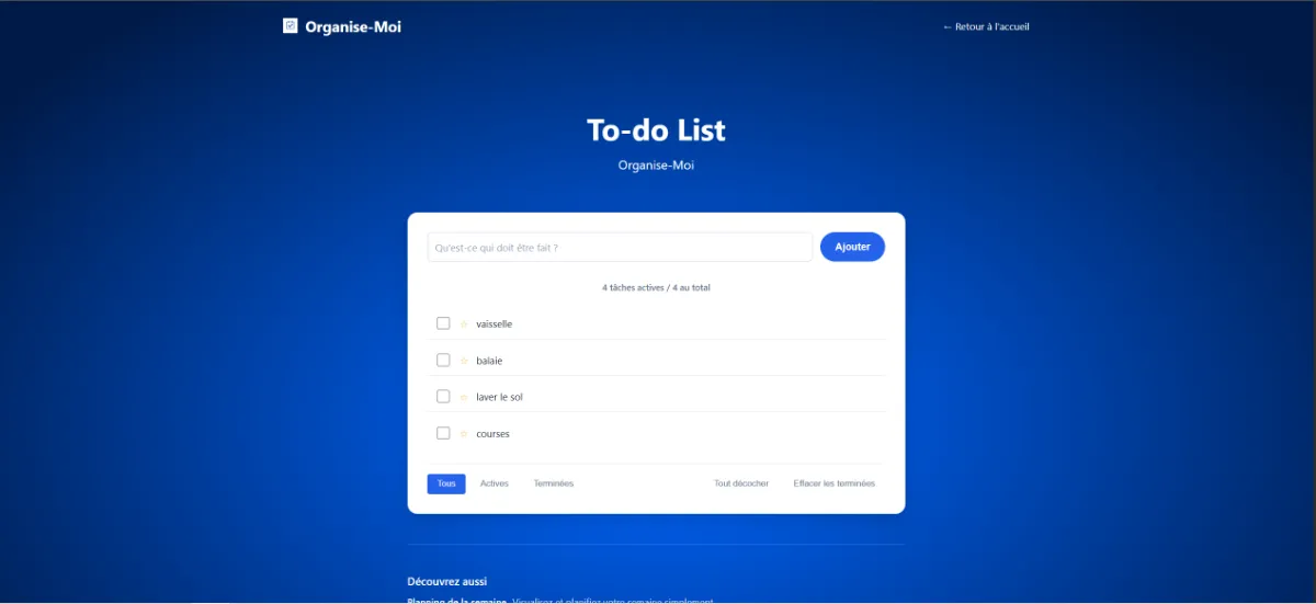 To-do list - Organise-Moi